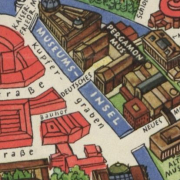 Abbildung der schematischen Kartenausschnitts der Berliner Innenstadt um die Straße Kupfergraben